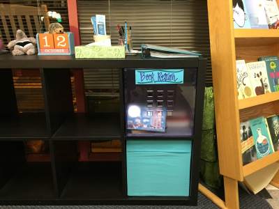 ikea drona book return bin