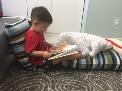 ezra reading sitting