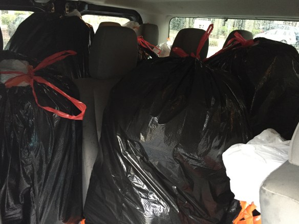 filled up the back of the NV